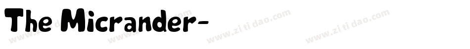 The Micrander字体转换